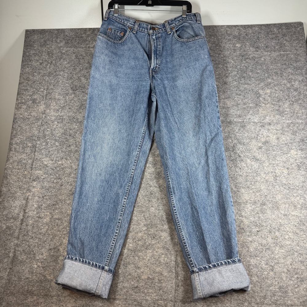 Vintage Levi’s 533 90s Denim Jeans Blue Straight Leg Size 28 Light Wash Relaxed - Picture 3 of 16